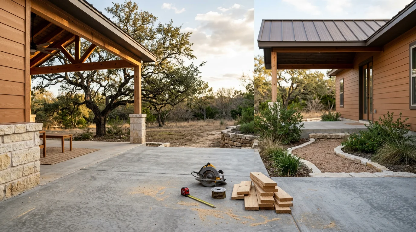 Tri-State Homes and Construction general contractor crew working on a residential building site in Texas